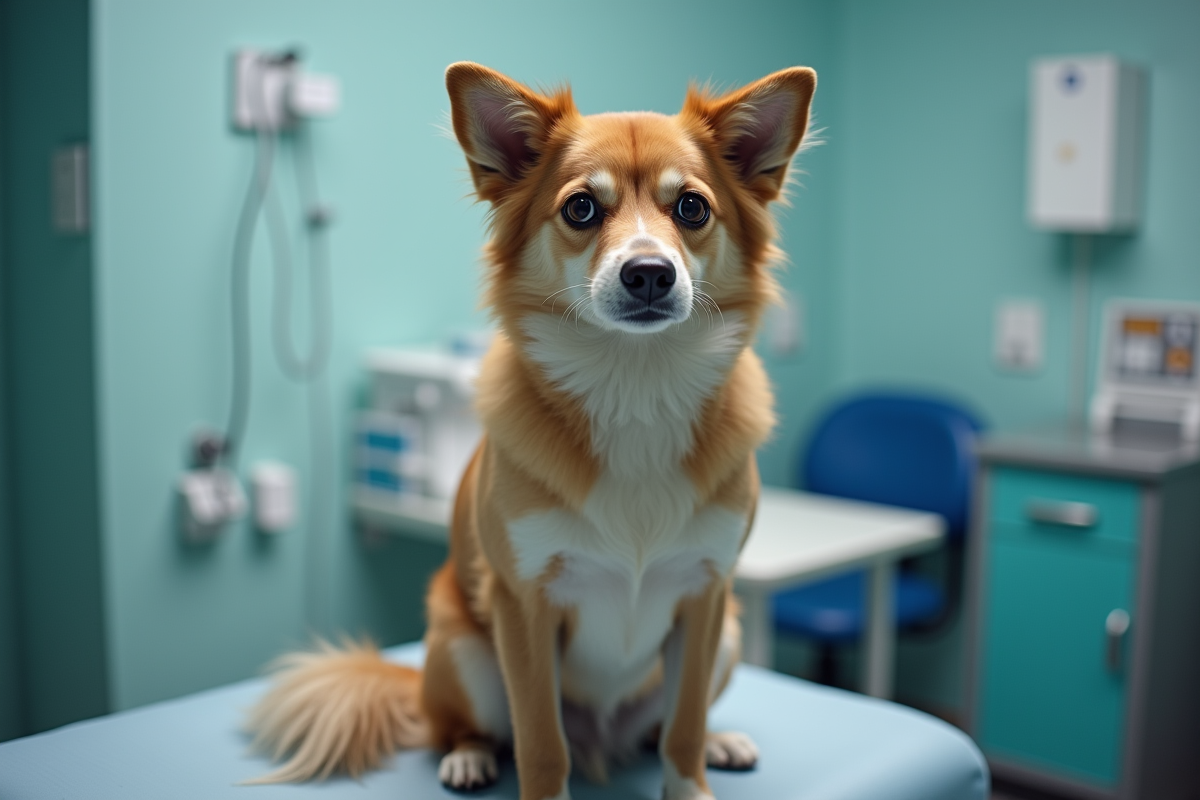 chien stressé